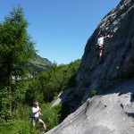 Rock climbing in Switzerland