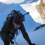 Doug Ball on the Fiescherhorn with mountain guide Gary Dickson
