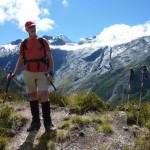 Phil Melchior enjoying a day out in Mt Aspiring National Park