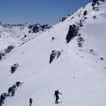 ski touring with a mountain guide