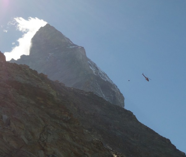 on a guided climb of the Matterhorn
